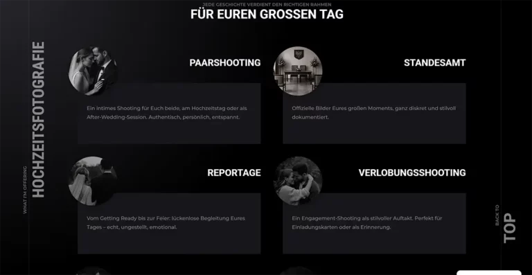 Nicolai Knoll Fotografie – Landingpage Hochzeitsfotografie