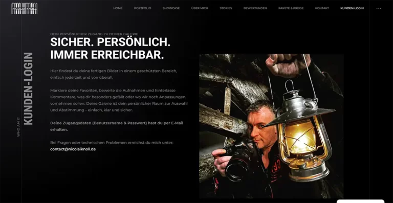 Nicolai Knoll Fotografie – Geschützter Kunden-Login