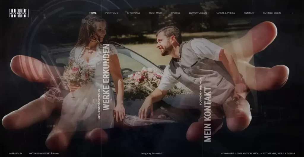Startseite der Website von Nicolai Knoll Fotografie aus Neustadt bei Coburg