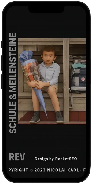 Mobile Ansicht der Website von Nicolai Knoll Fotografie: Schule und Meilensteine